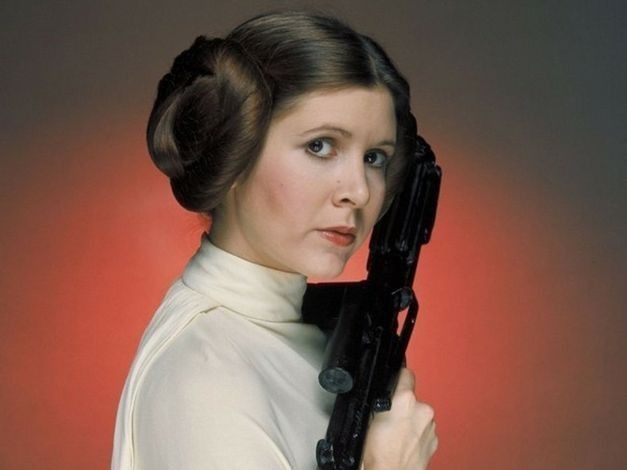 Carrie Fisher interpretou a princesa Leia, em 'Star Wars'